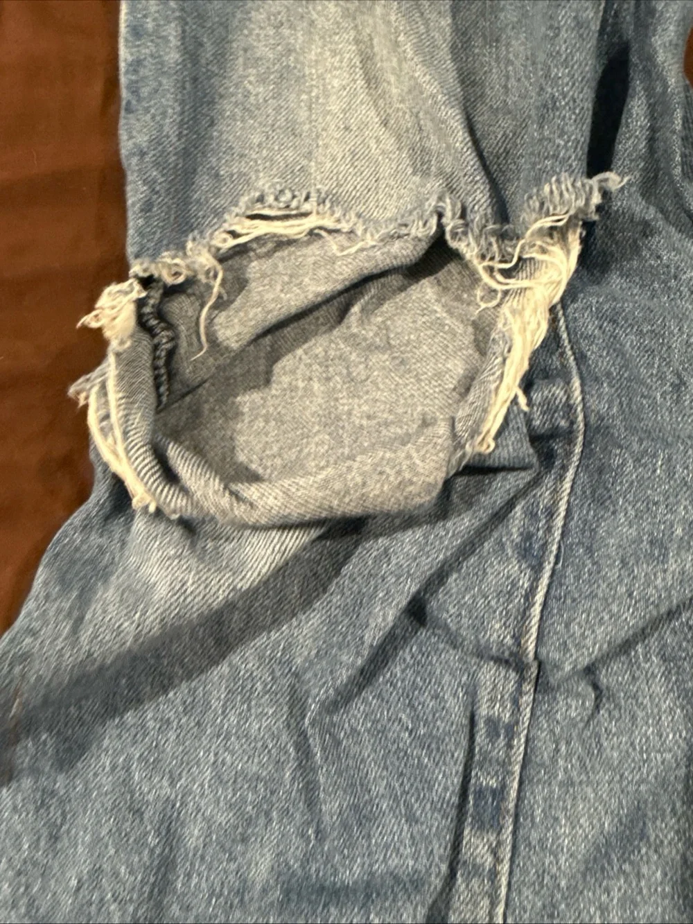 Light Blue Distressed Women's Jeans